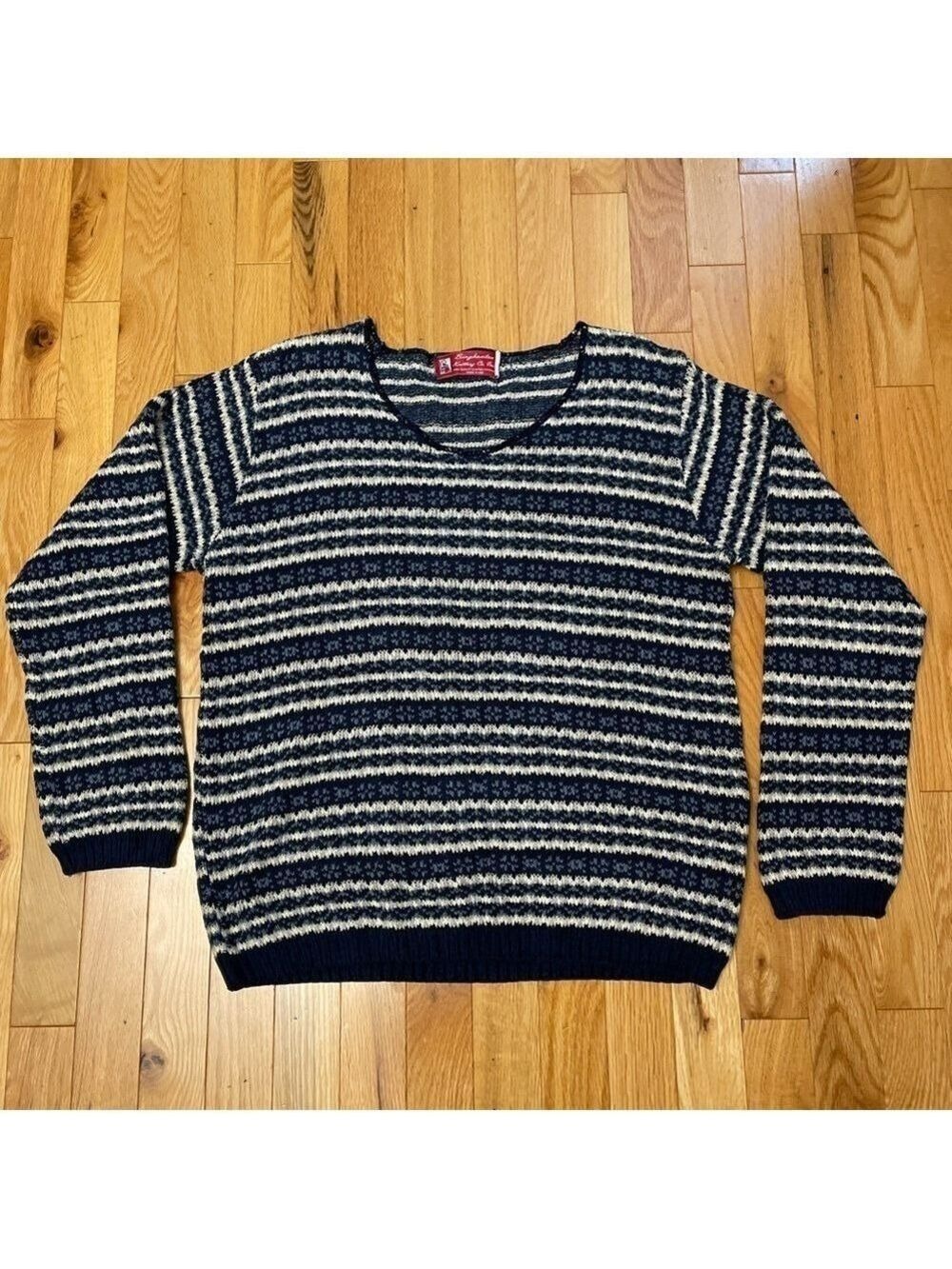 Binghamton Knitting Co Inc Vintage Cottagecore Jacquard Sweater